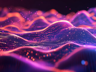 Fototapete - Abstract technology big data background concept.