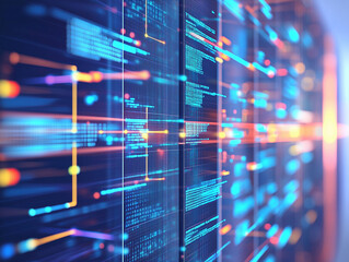 Fototapete - Technology Network Background.