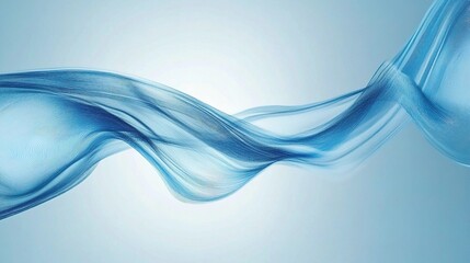 Poster - Blue Abstract Technology Communication Concept with Fluid Lines