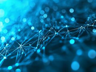 Fototapete - Technology Network Background.