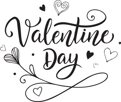 Love in Line and Shadow Valentine Typography