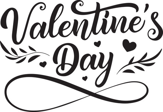 Love in Line and Shadow Valentine Typography