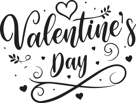 Love in Line and Shadow Valentine Typography