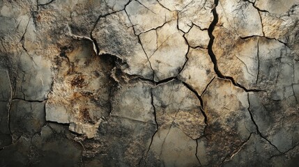 Poster - Crackled Marble Texture Background Featuring Abstract Patterns and Earthy Tones for Artistic Design Projects