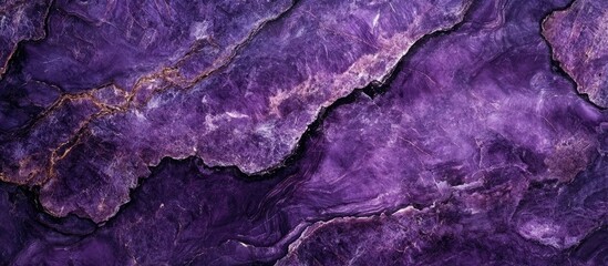 Poster - Dark Violet Marble Texture for Interior Design and Countertops with Space for Custom Text or Branding