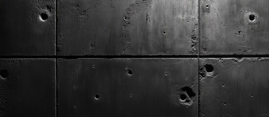 Poster - Dark gray concrete texture background with distressed patterns and ample space for creative text or graphic overlay.
