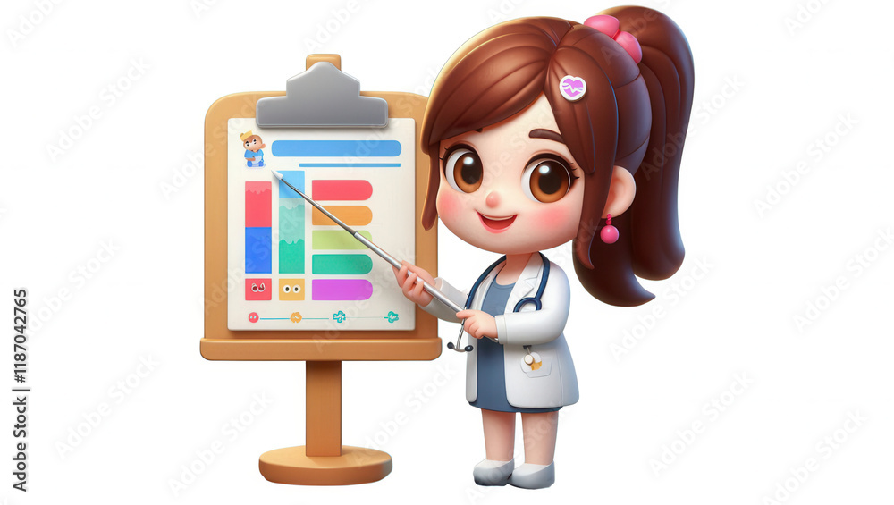 Interactive medical presentation by cartoon doctor classroom digital ...