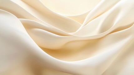 Poster - Elegant Cream Colored Silk Fabric Texture for Background or Design Use