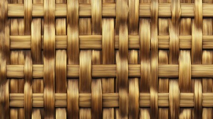 Poster - Woven bamboo texture for backgrounds and designs showcasing natural patterns and earthy tones for a contemporary aesthetic.