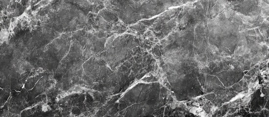 Poster - Dark gray concrete marble texture background with intricate patterns and ample copyspace for creative design and text placement.