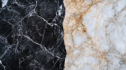 Poster - Elegant Black and White Marble Texture Background for Modern Design and Interior Decoration