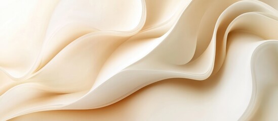 Poster - Soft toned abstract design with flowing curves and gentle shapes ideal for showcasing text or branding elements in a clean layout.