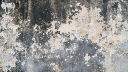 Poster - Grungy Dark Blue Textured Wall with Unique Abstract Patterns and Weathered Appearance