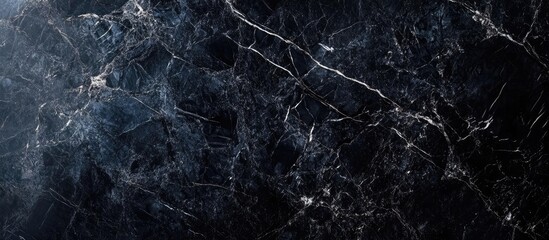 Poster - Elegant dark marble texture background with space for text perfect for luxury design or sophisticated presentations