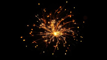 Poster - Stunning bright sparkling fireworks display at night showcasing vibrant colors during festive celebrations.
