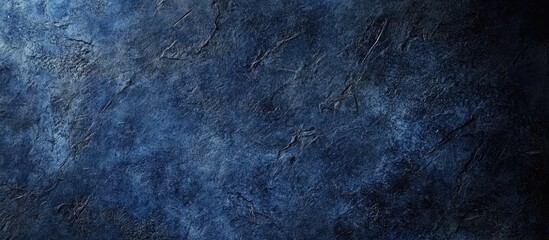 Poster - Textured dark navy blue concrete background with ample space for creative design and copy placement