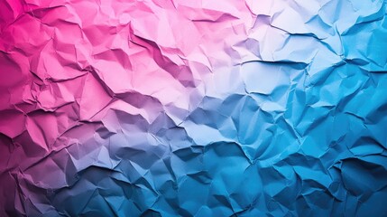 Poster - Crumpled metallic texture in pink and blue hues with a surreal effect ideal for backgrounds and abstract design projects