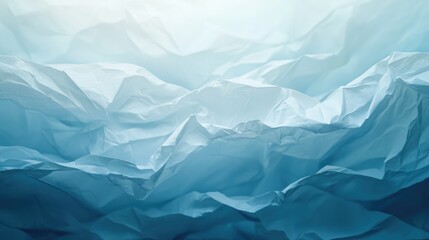 Poster - Crumpled Paper Texture with Blue Gradient Background for Creative Design Applications