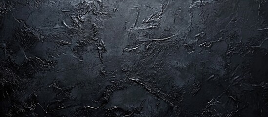 Poster - Abstract dark gray and black textured surface with intricate details providing ample copyspace for text or graphic overlays