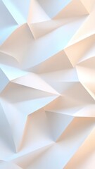 Aufkleber - Geometric 3d shapes creating a pastel colored abstract background with soft light and dynamic triangles rapezoid white hue low opacity
