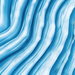 Poster - Abstract blue wave patterns with smooth curves and fluid textures creating a serene and calming visual atmosphere