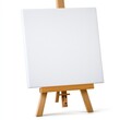 © iDeaPhotoClub - Blank Canvas on Wooden Easel Ready for Artistic Expression and Creativity