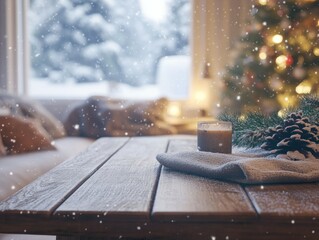 Poster - Cozy Christmas Scene