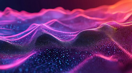 Poster - Interconnected Smart City Concept with Vibrant Digital Landscape