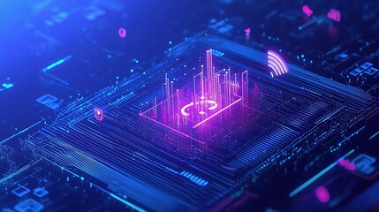 Poster - Futuristic Diagram of High-Speed Wireless Network Technology