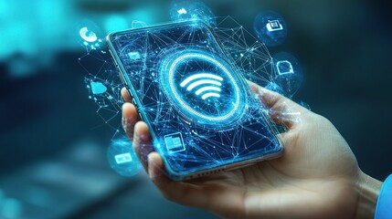 Poster - Hand Interacting with Telecommunication Network on Digital Screen