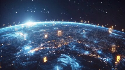 Poster - Global Telecommunication Network with Blockchain Technology Visual