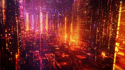 Poster - Abstract Technology Background with Programming Code Elements