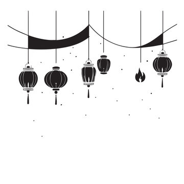 Eid mubarak islamic greetings background Islamic Lanterns Islamic lantern illustration
 