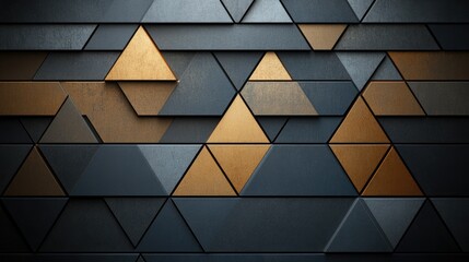 Poster - A colorful holographic silver foil texture with small triangles forms a captivating geometric pattern for digital use