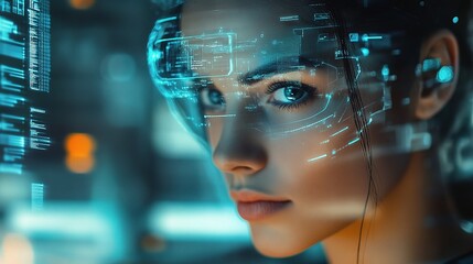 Poster - Futuristic Technology in Entertainment with Innovative Interface Design