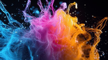 Poster - Abstract Visualization of Artificial Intelligence and Big Data Concepts