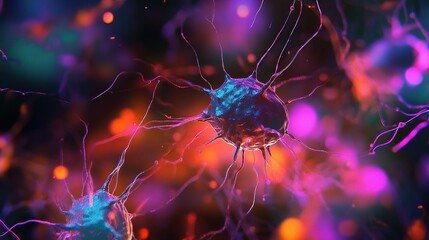 Poster - Abstract Visualization of Artificial Intelligence and Big Data Concepts