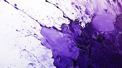 Aufkleber - Abstract purple paint splash explosion on white background.