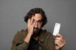 © kues1 - young bearded ill man with pills tablet