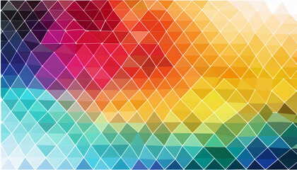 Wall Mural - abstract colorful and creative triangle background  illustration