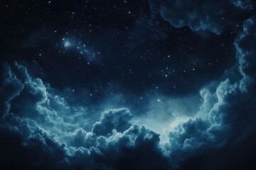 abstract night sky with clouds background