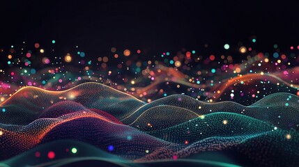 Poster - Smart City Concept With Interconnected Dots and Lines Design