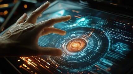Poster - Futuristic Hand Interaction with Virtual HUD Display Technology