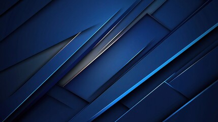 Poster - Abstract Futuristic Polygonal Shapes with Dynamic Lines and Depth