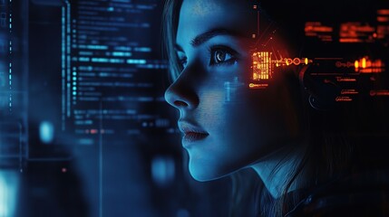 Poster - Concept of Future Technology and Entertainment System Visualization
