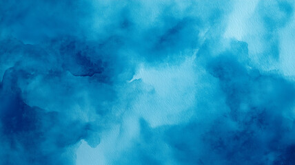 Poster - Blue azure turquoise abstract watercolor background for textures backgrounds and web banners design
