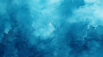 Poster - Blue azure turquoise abstract watercolor background for textures backgrounds and web banners design