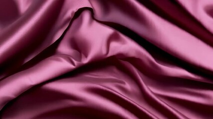 Wall Mural - Abstract background of magenta purple burgundy ruby cherry silk satin velvet fabric. Elegant luxury material drapery and waves