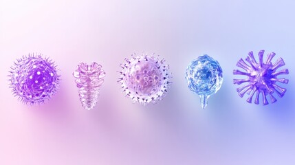 Poster - understanding the progression of virus forms from simple structures to complex entities showcasing d