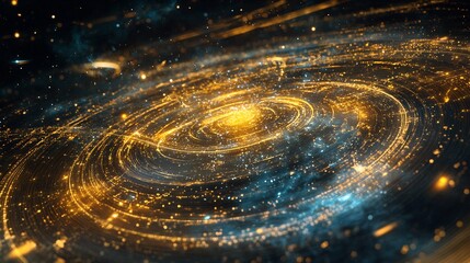 Wall Mural - spiritual cosmos portrayed through astral planes celestial harmony cosmic patterns symbolizing inter